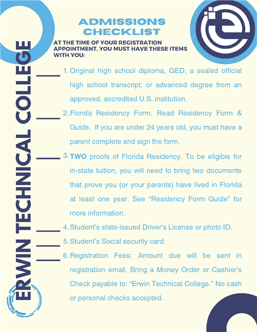 Admin Checklist